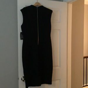 New York and co black dress with long zipper back.